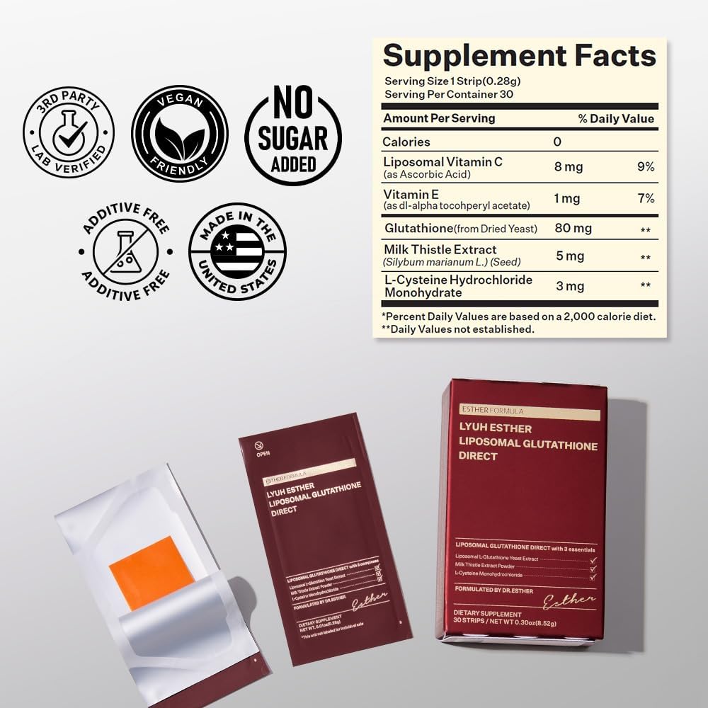 ESTHER FORMULA Liposomal Glutathione Strips - ESTHER FORMULA Official Imagery - 5