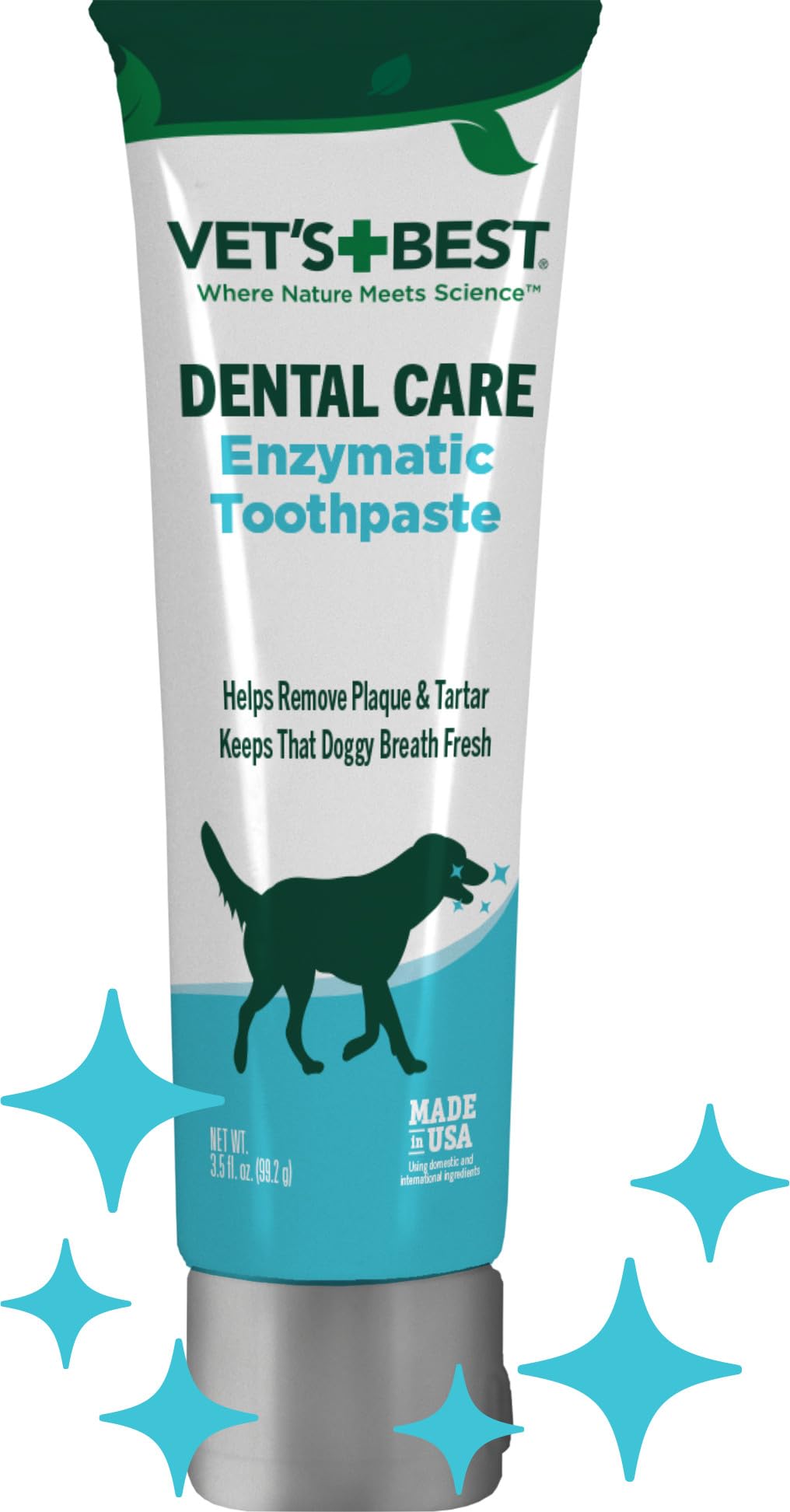 Vet's Best Enzymatic Dog Toothpaste Dental Gel, Vet Formulated - Product Imagery