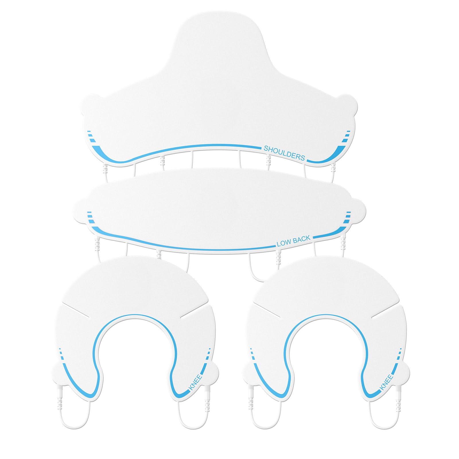 Comfytemp Adhesive Electrodes, Body-Shaped TENS Unit Replacement - Product Imagery