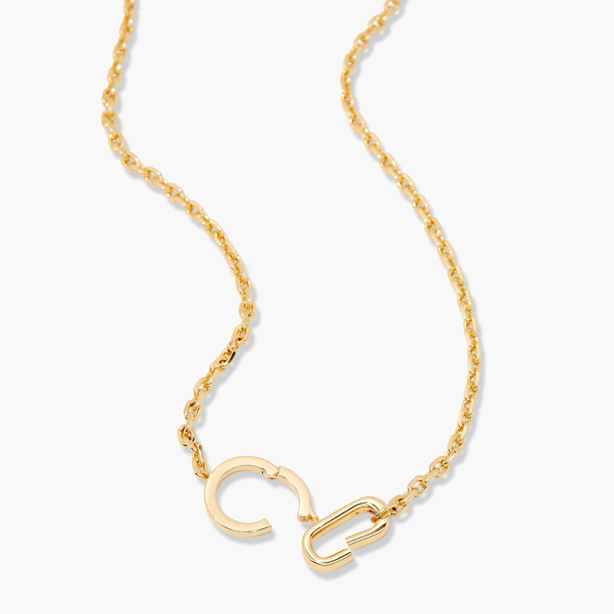 Brook & York Kendra Charm Necklace - Gifts for Mom – close-up detail in gold