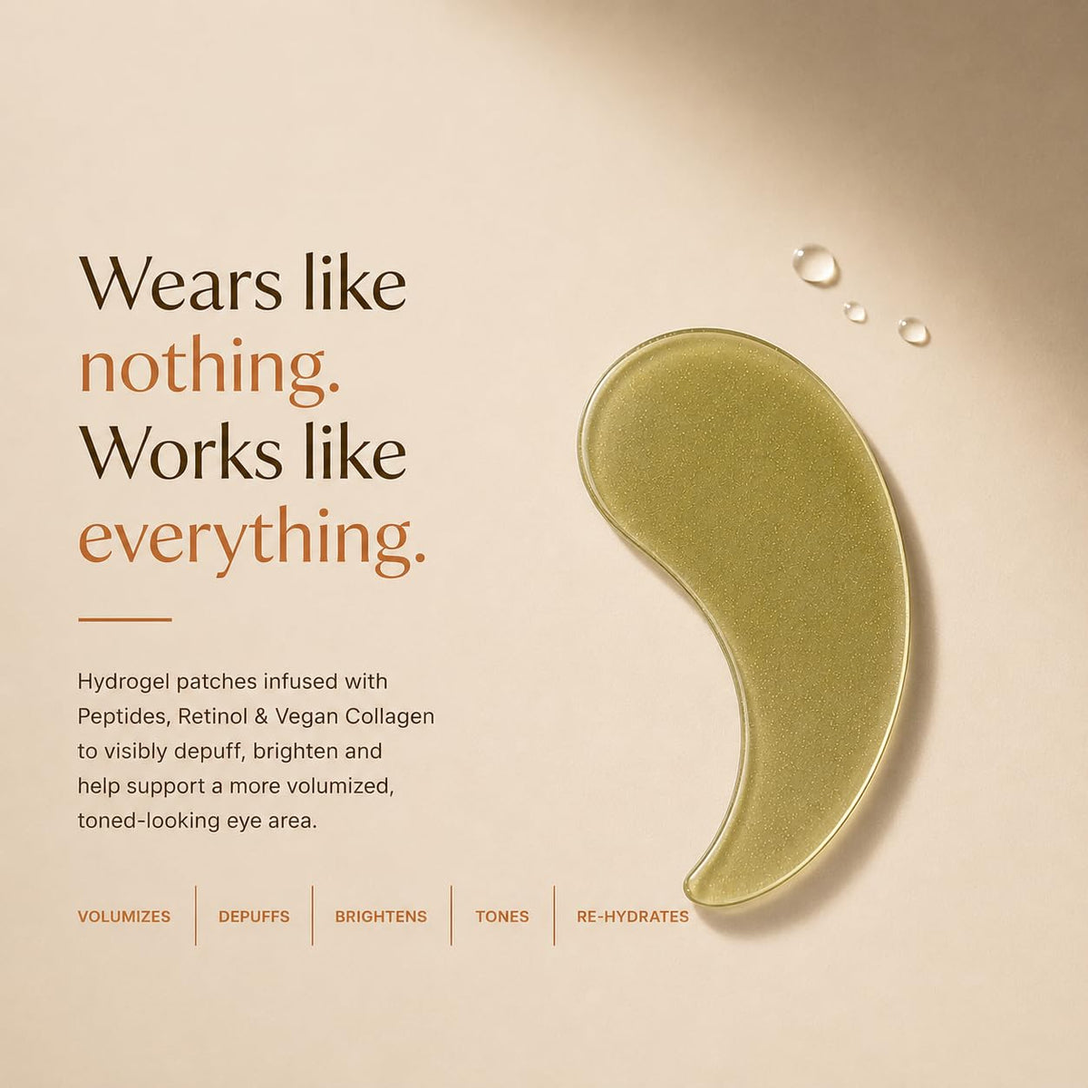 Pixi FortifEYE Under Eye Patches for Wrinkles and Puffy Eyes, Peptides – full view