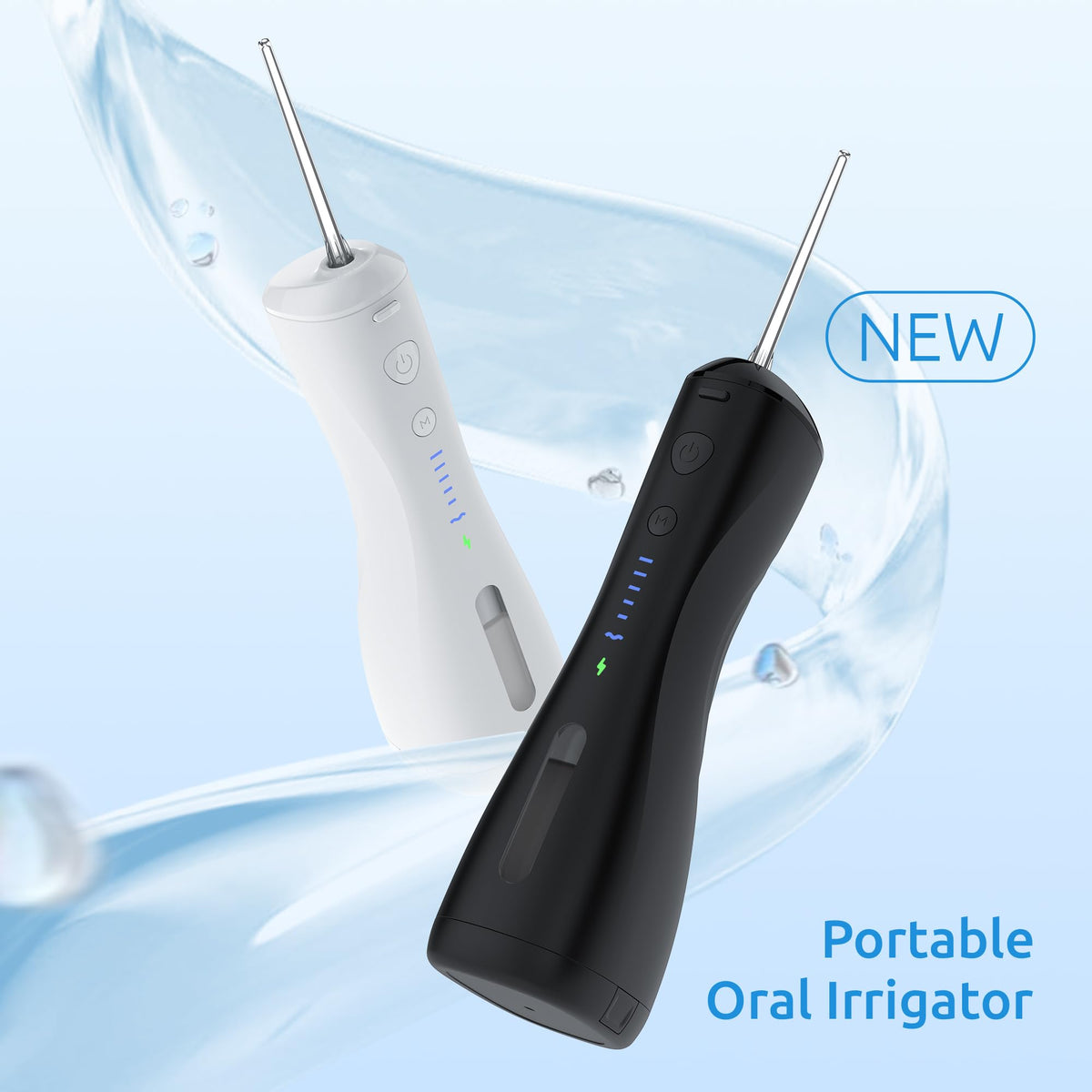 SYNHOPE Water Flosser [Dental Cordless Portable] 6 Modes & IPX7 Waterproof Rechargeable Oral Irrigator Water Teeth Clean
