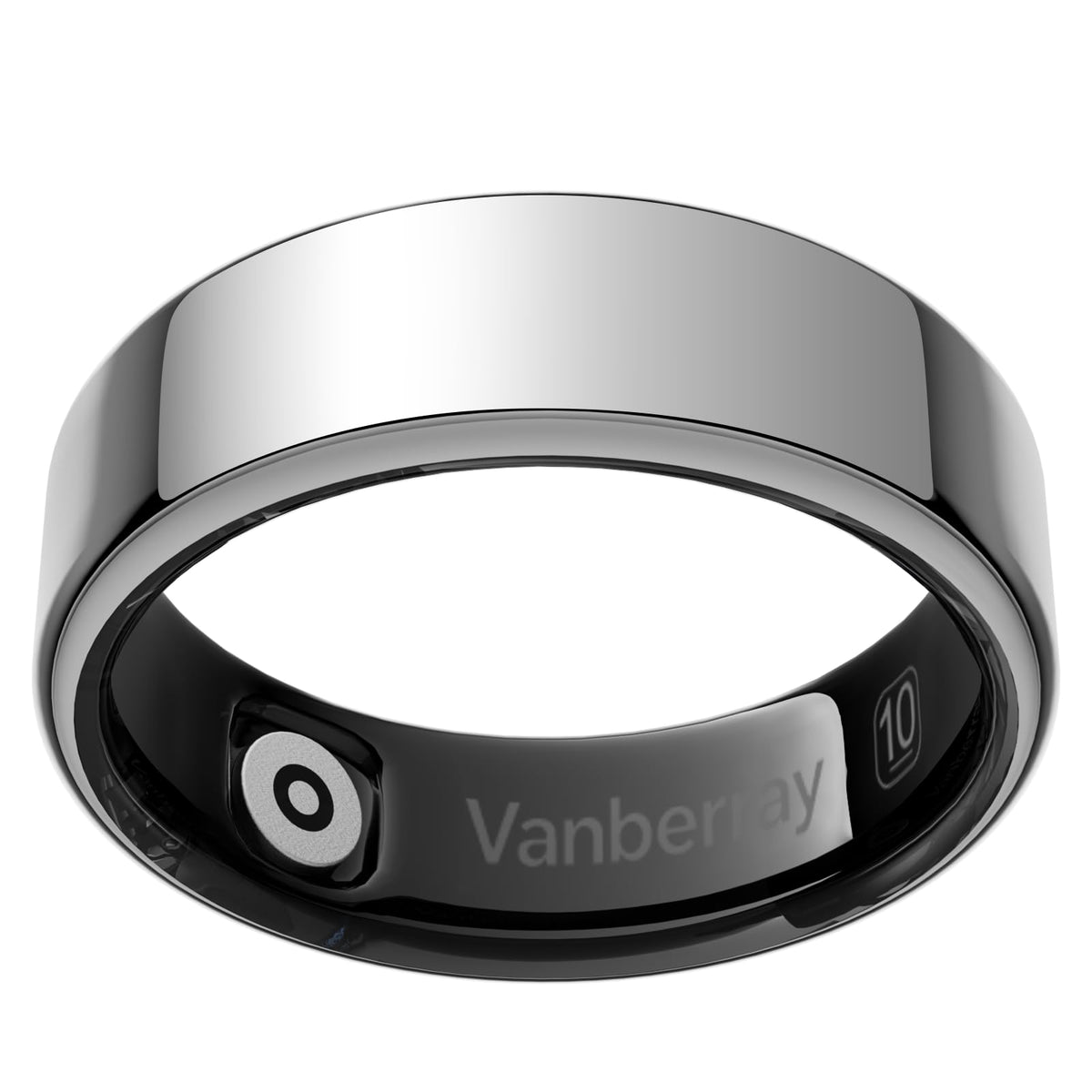 VANBERRAY 2026 Smart Ring For Women & Men, Sleep Health Fitness Tracker, Silver 8 – Silver