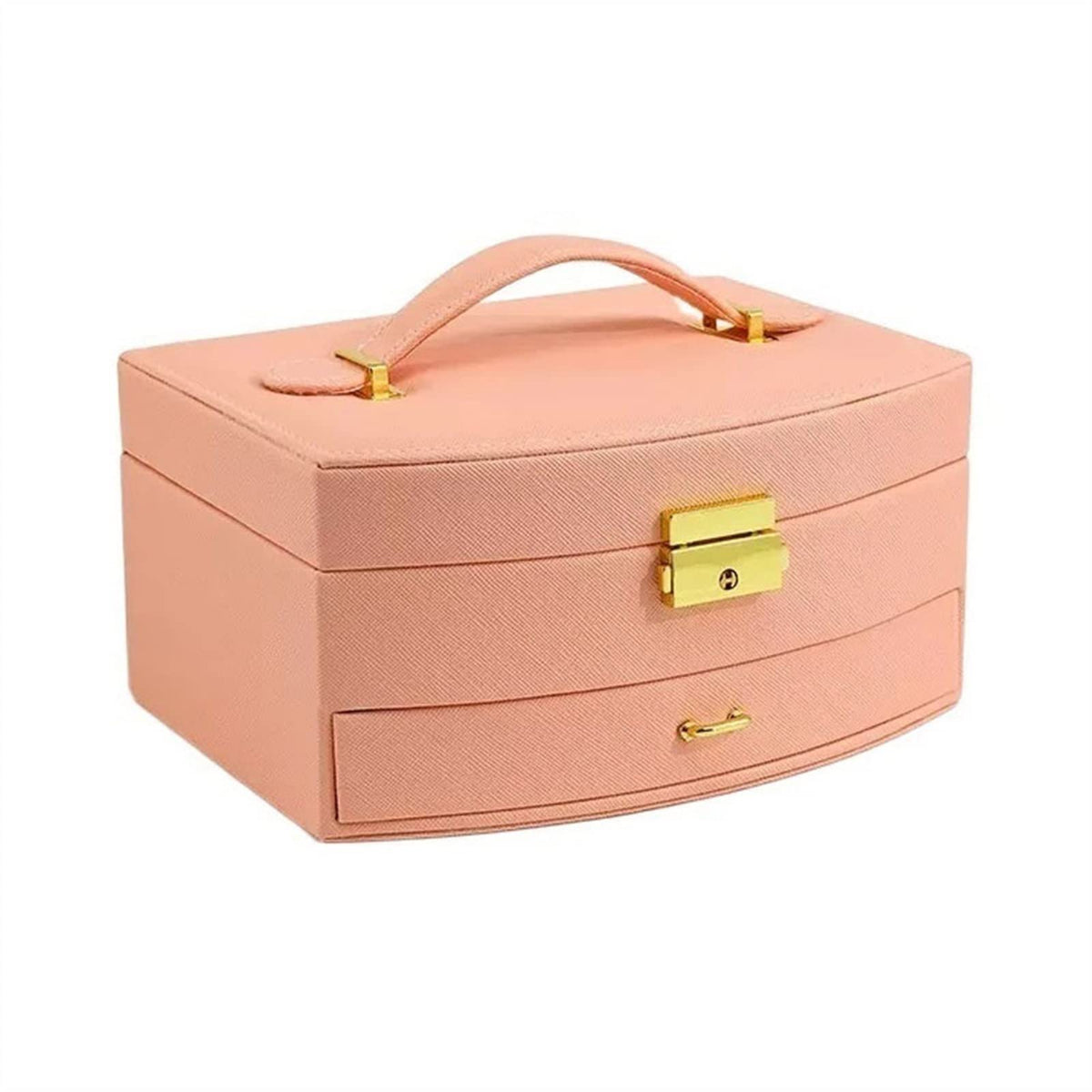 xiyouya Portable Jewelry Box Bracelet Necklace Ring Storage Partition Gift for Women(B) – B