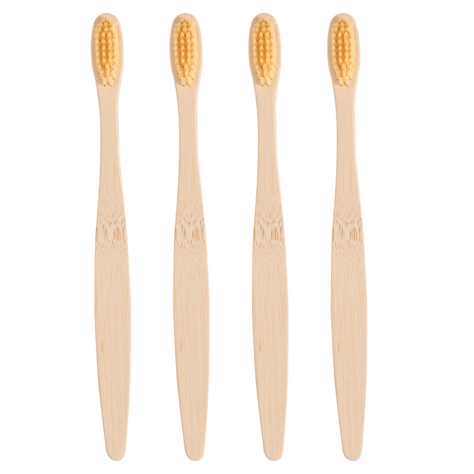 Custom Name Biodegradable Bamboo Toothbrushes, Personalized Soft - Product Imagery