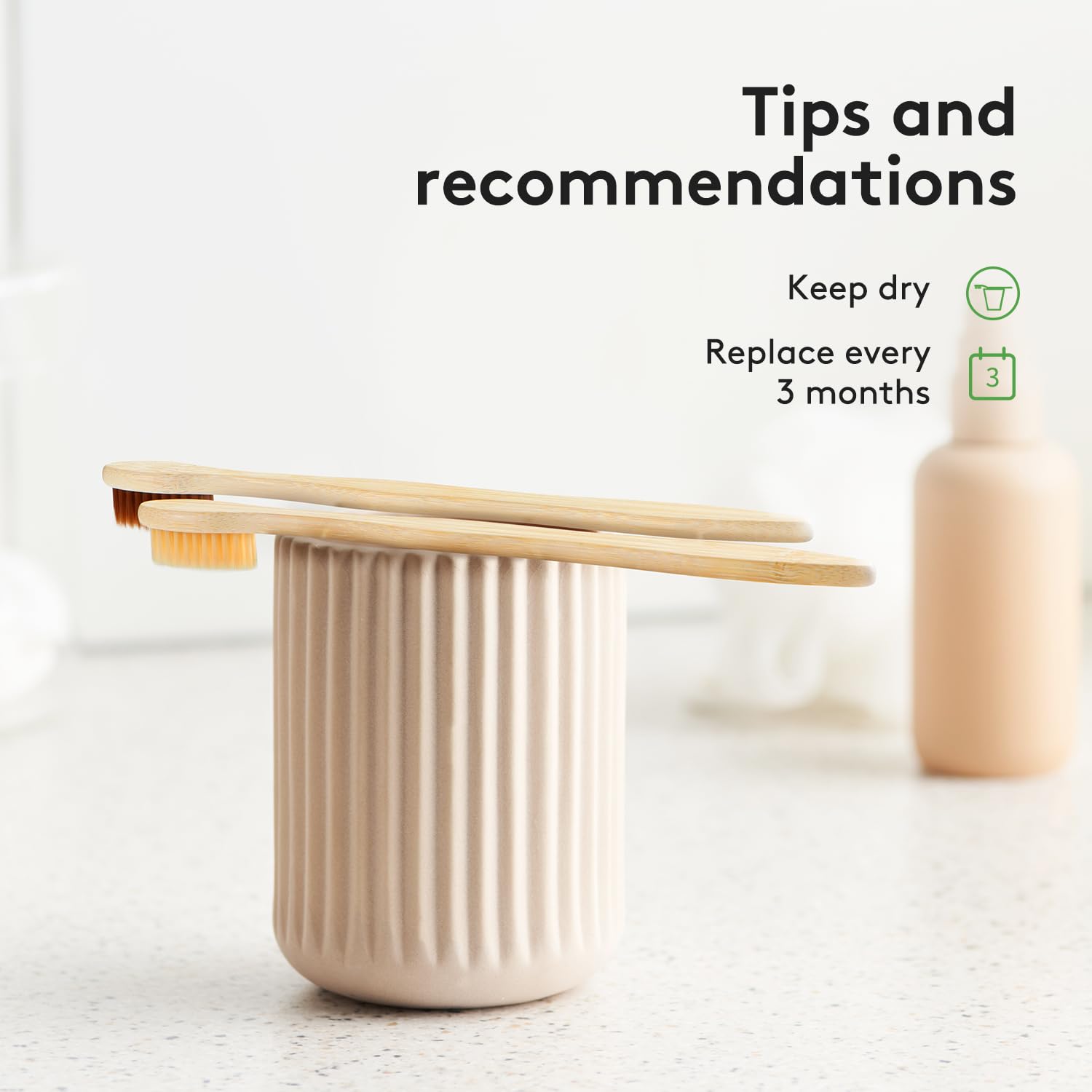 Virgin Forest bamboo toothbrush 10-pack with soft bristles, BPA-free eco-friendly toothbrushes displayed in a natural setting.