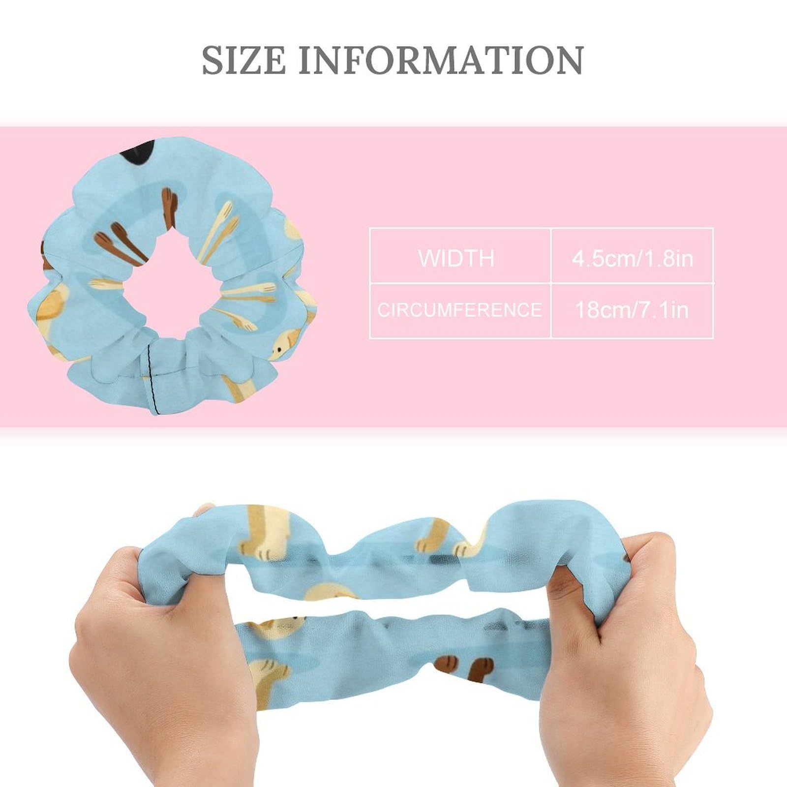 WUXEKZO women's coil ruffle scrunchie with strong elasticity, ideal for prom and casual hair styling, shown in the image.
