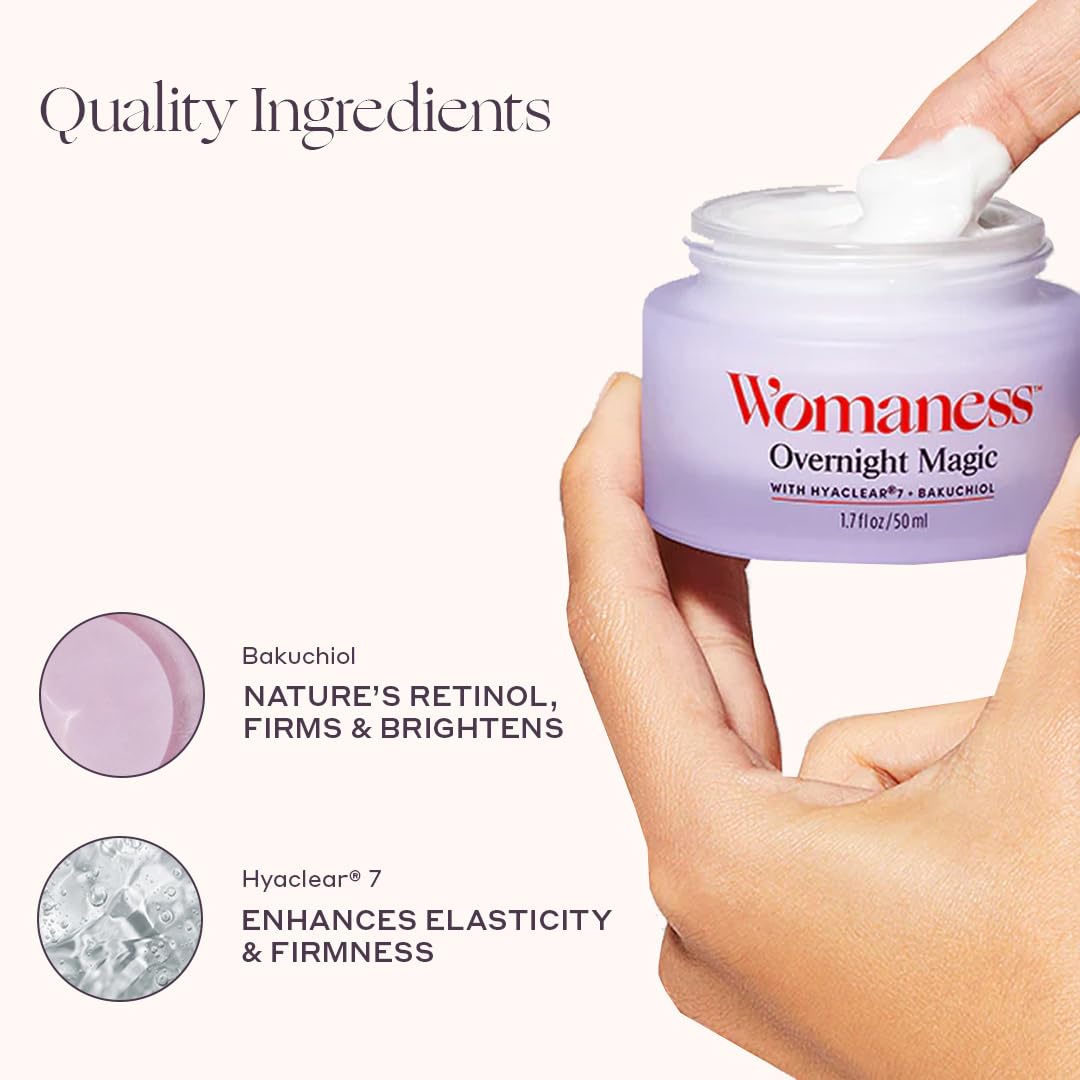 Womaness Overnight Magic Night & Day Face Cream, 1.7oz – product photo (Night Creams)