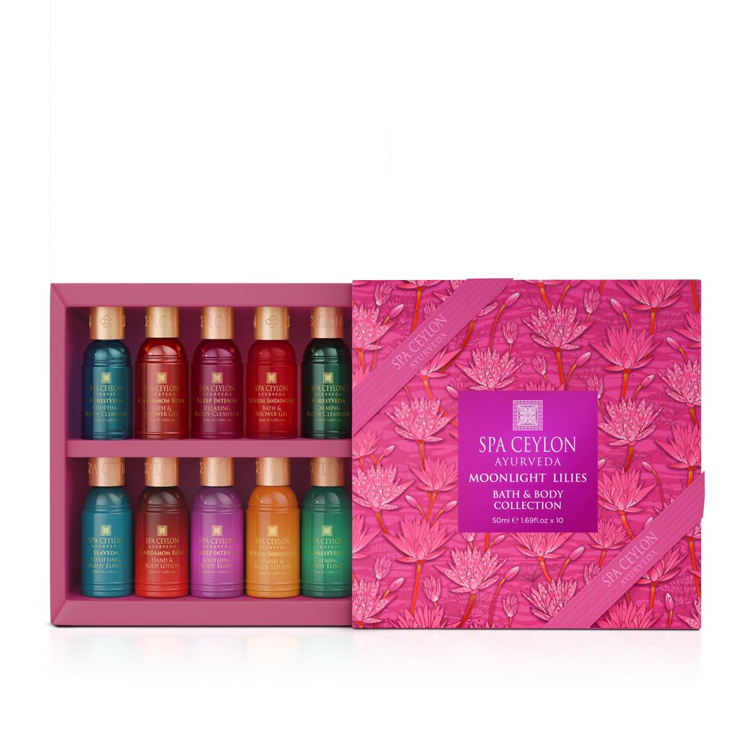 Spa Ceylon Moonlight Lilies Bath Body Collection 10 Piece - SPA CEYLON Official Imagery - 2