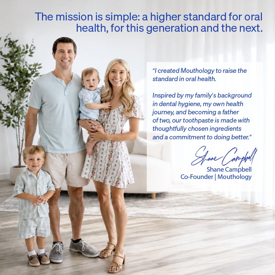 Mouthology 10% Nano Hydroxyapatite Toothpaste Fluoride Free, - Product Imagery