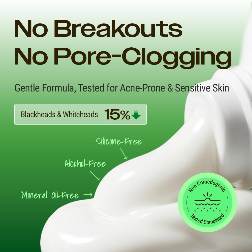 YUMU Cica Exosome Zinc Blemish Relief Cream, Face Moisturizer for Sensitive, Acne-Prone Skin, Lightweight, Breakouts, Ba