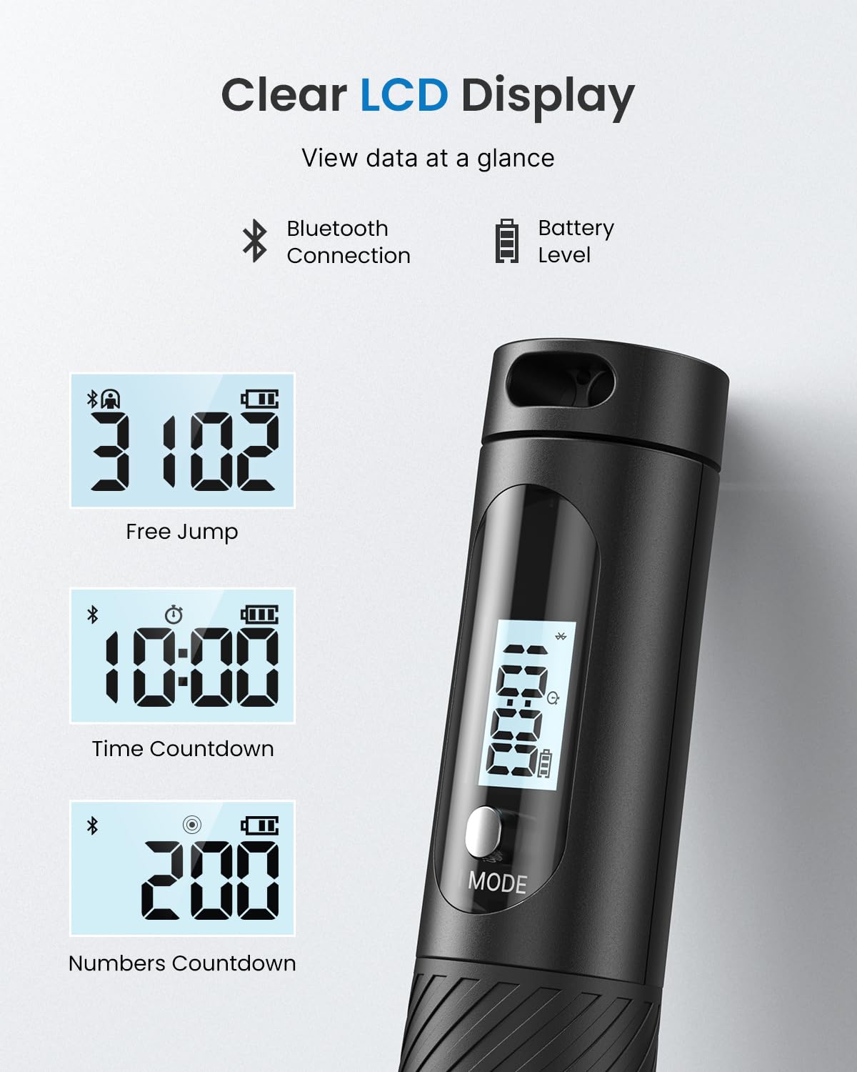 RENPHO Smart Cordless Jump Rope with Counter, App Data Tracking – packaging and label