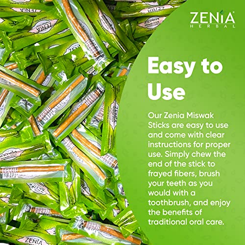 Zenia Sewak Natural Miswak Toothbrush - Vacuum Sealed Natural - Product Imagery