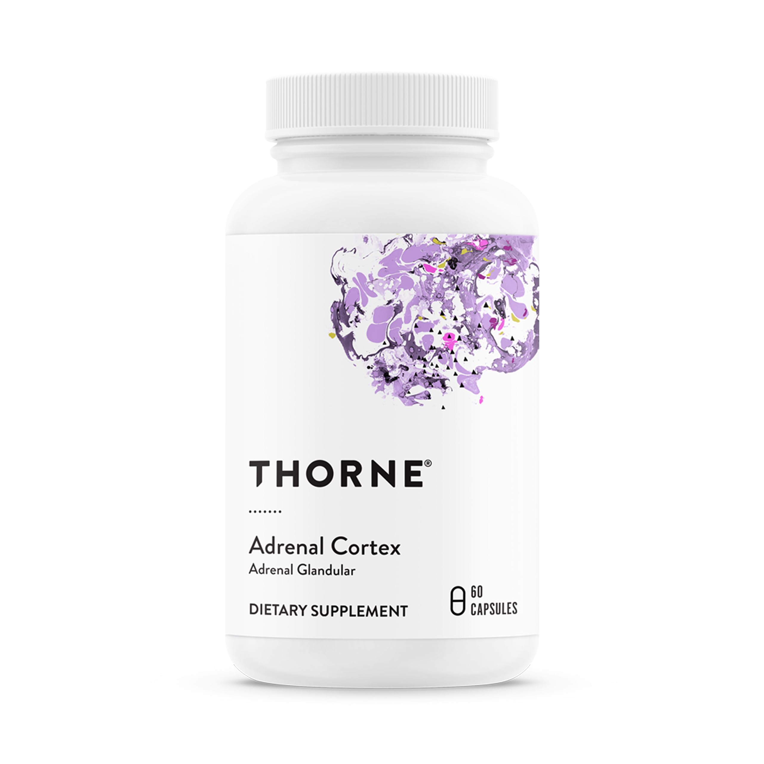 THORNE Adrenal Cortex – Bovine Adrenal Glandular, 60 Caps