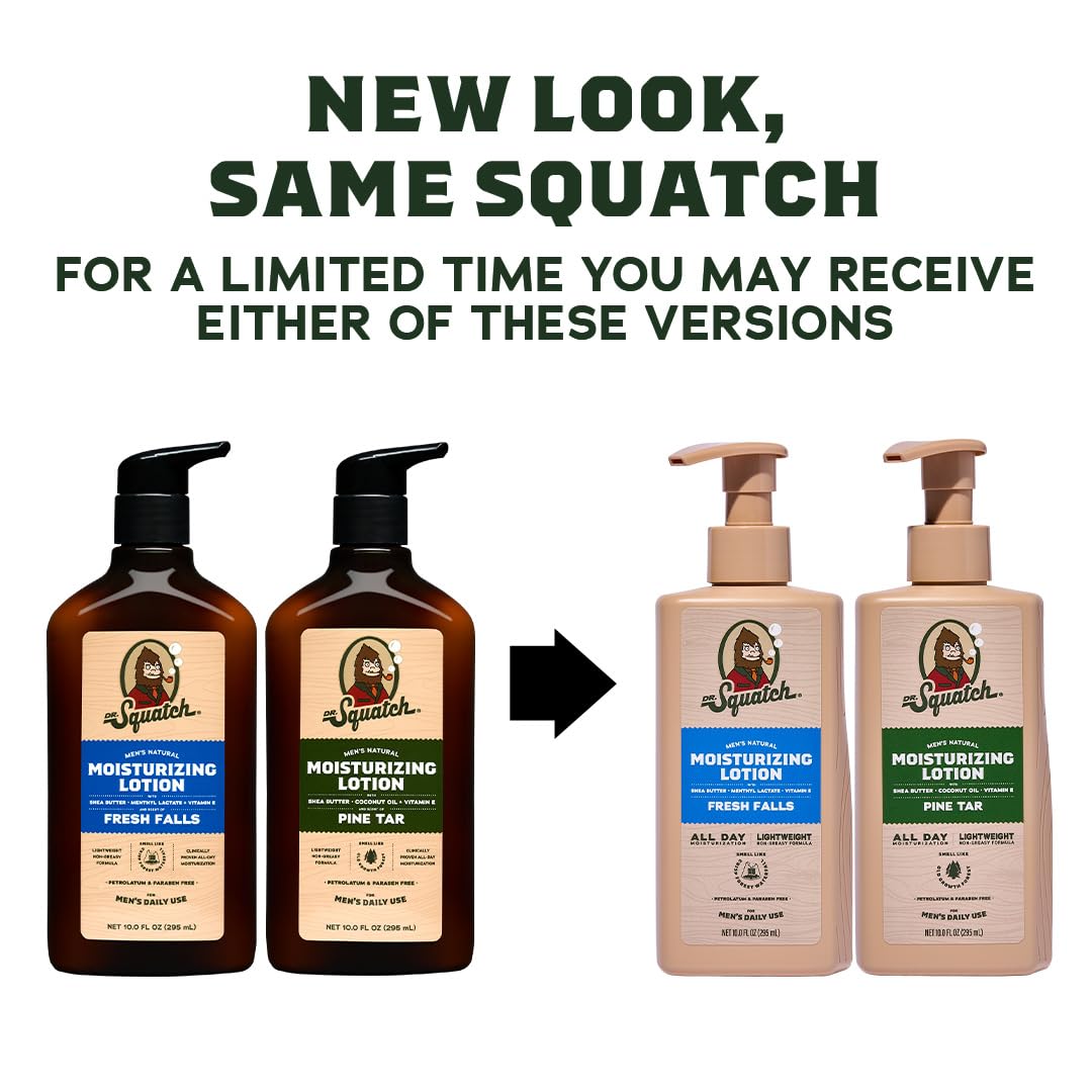 Dr. Squatch Natural Hand and Body Lotion for Men (10 fl oz, 2-Pack) – product photo (Lotions)