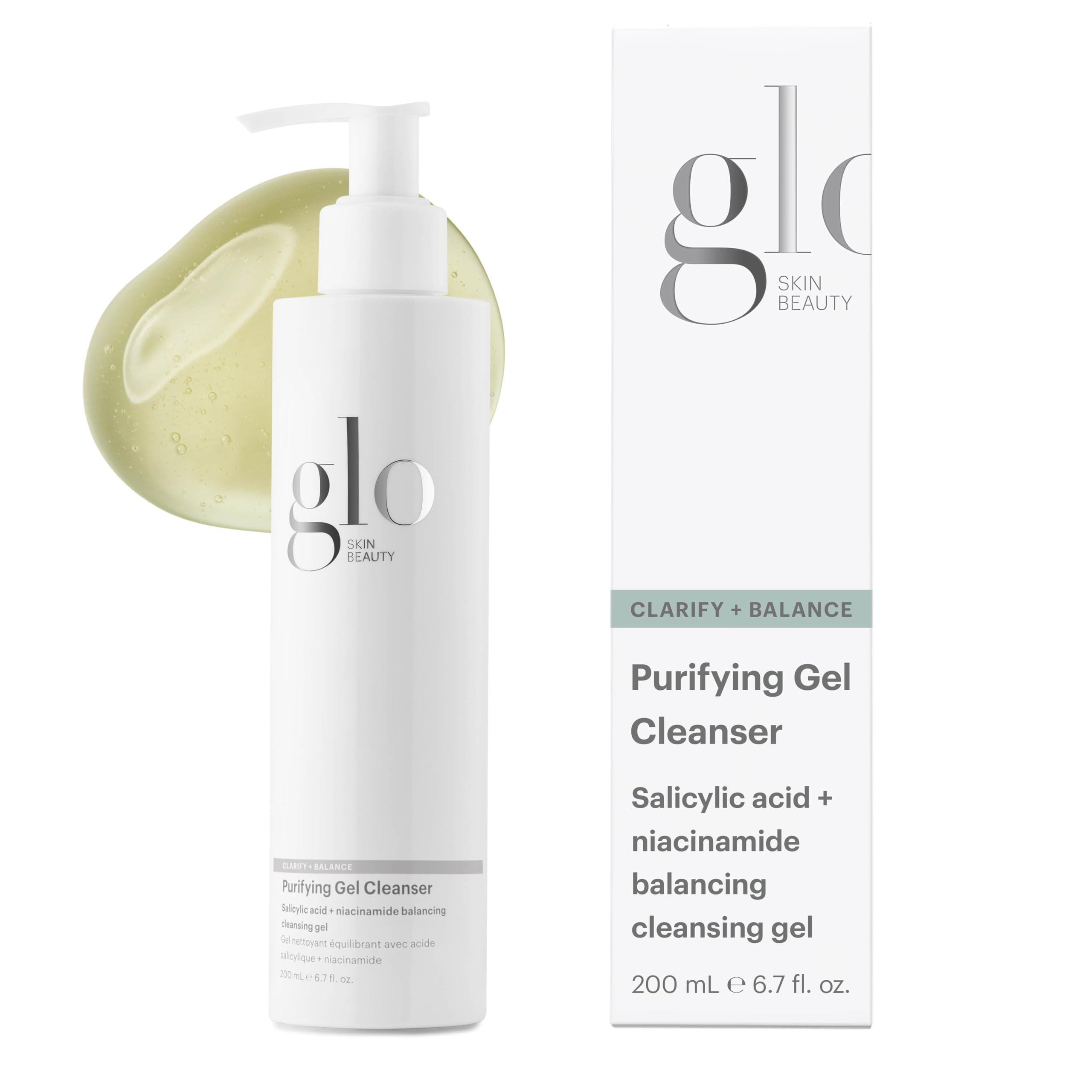 Glo Skin Beauty Purifying Gel Cleanser, Salicylic Acid Face - Product Imagery