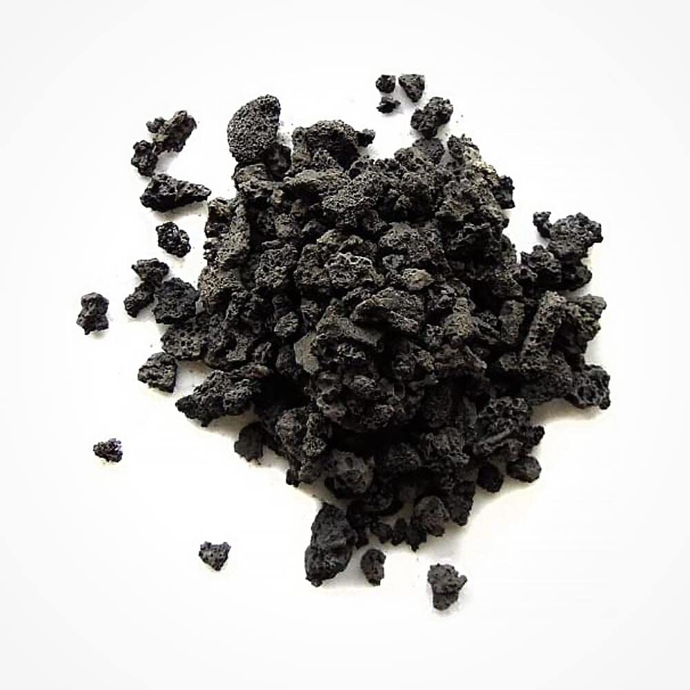 SubstrateSource Crushed Aquarium Lava Gravel, Rock - Porous Stone for Natural Planet Fish Tank Decorations and Decor (10