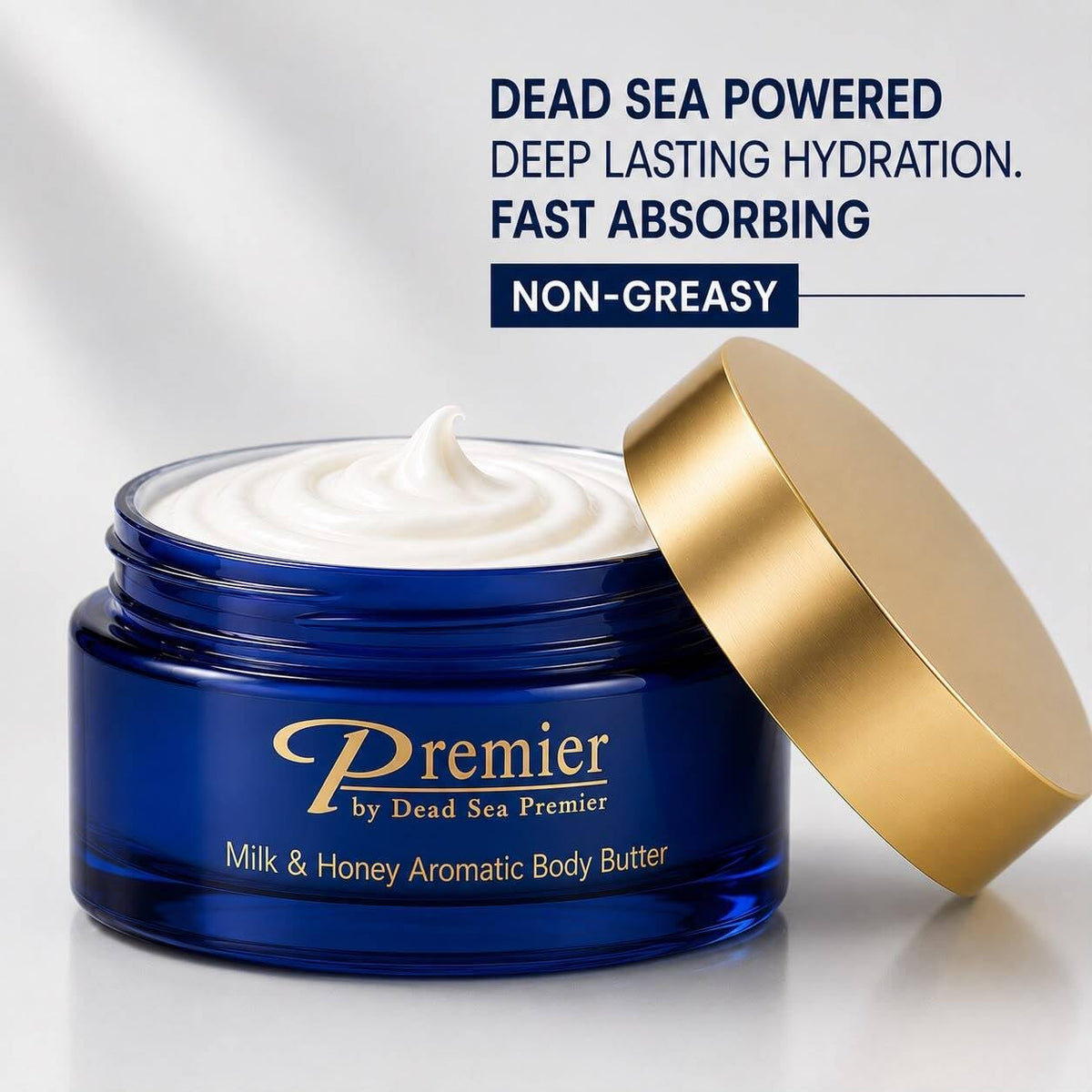 Premier Dead Sea Anti-Aging Body Cream - Milk & Honey 5.95 Fl Oz – full view
