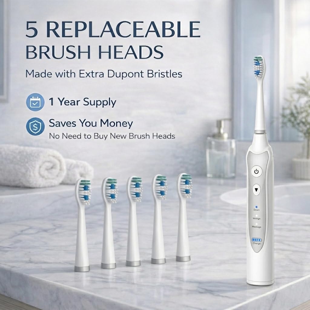 Sonic Electric Toothbrush for Adults - NetGen Official Imagery - 8