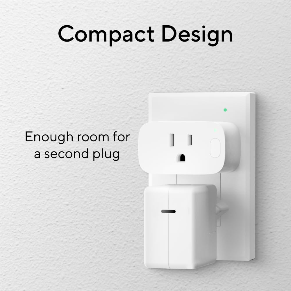 U-tec Matter Smart Plug, 4 Pack, Compatible with Alexa, Google, SmartThings – close-up detail in White