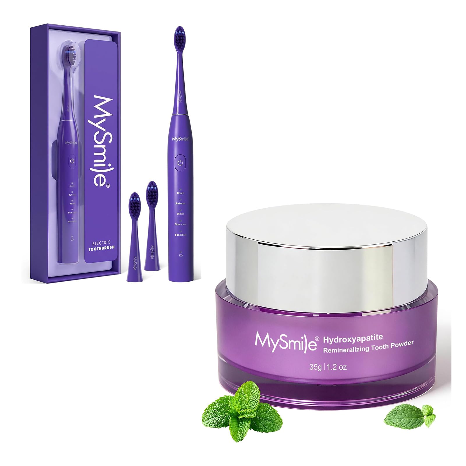 MySmile Sonic Electric Toothbrush DY156 Purple with Nano - Product Imagery