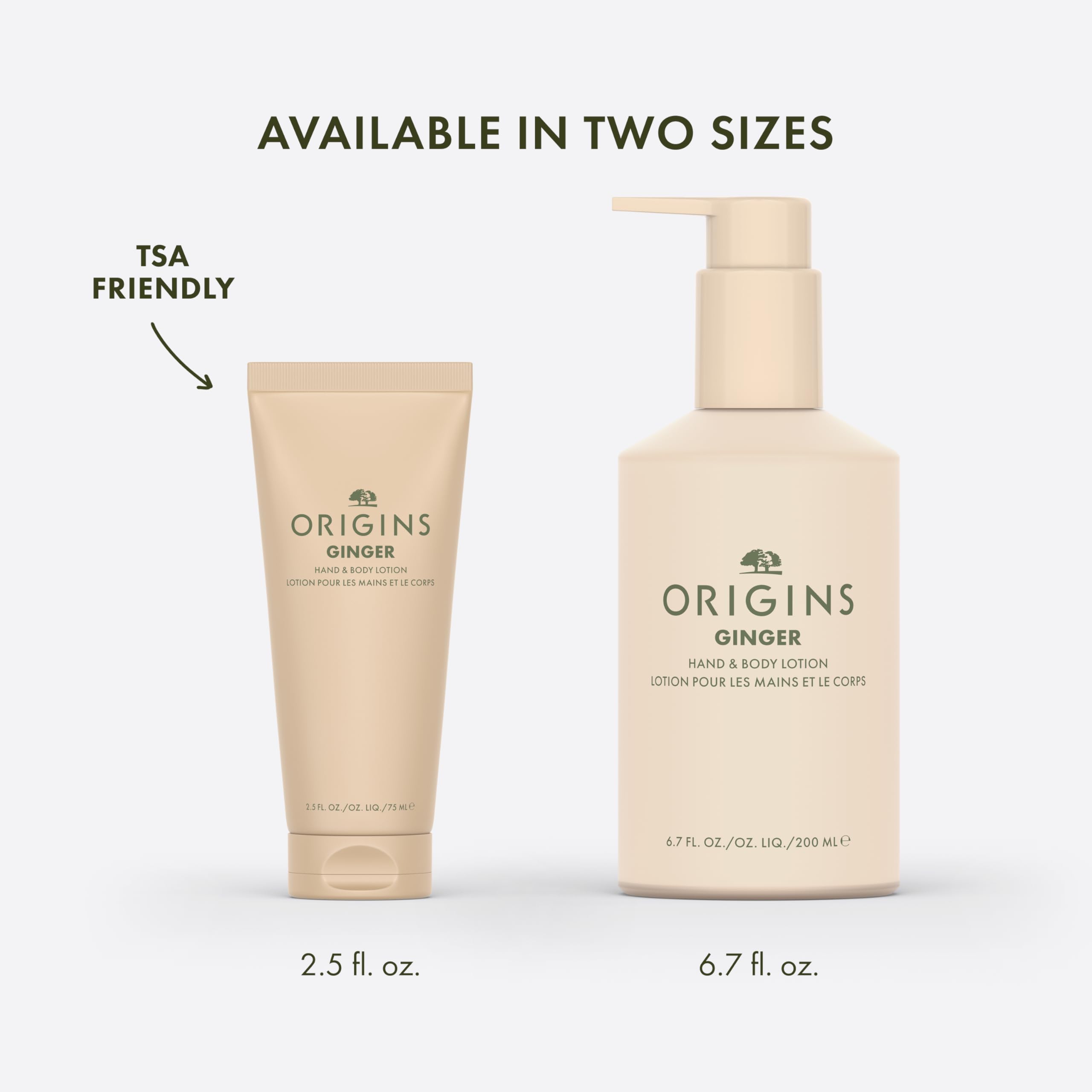 Origins Ginger Hand & Body Lotion for Dry Skin | Hydrates & Softens | With Vitamin E & Aloe Vera, 6.7 Fl Oz