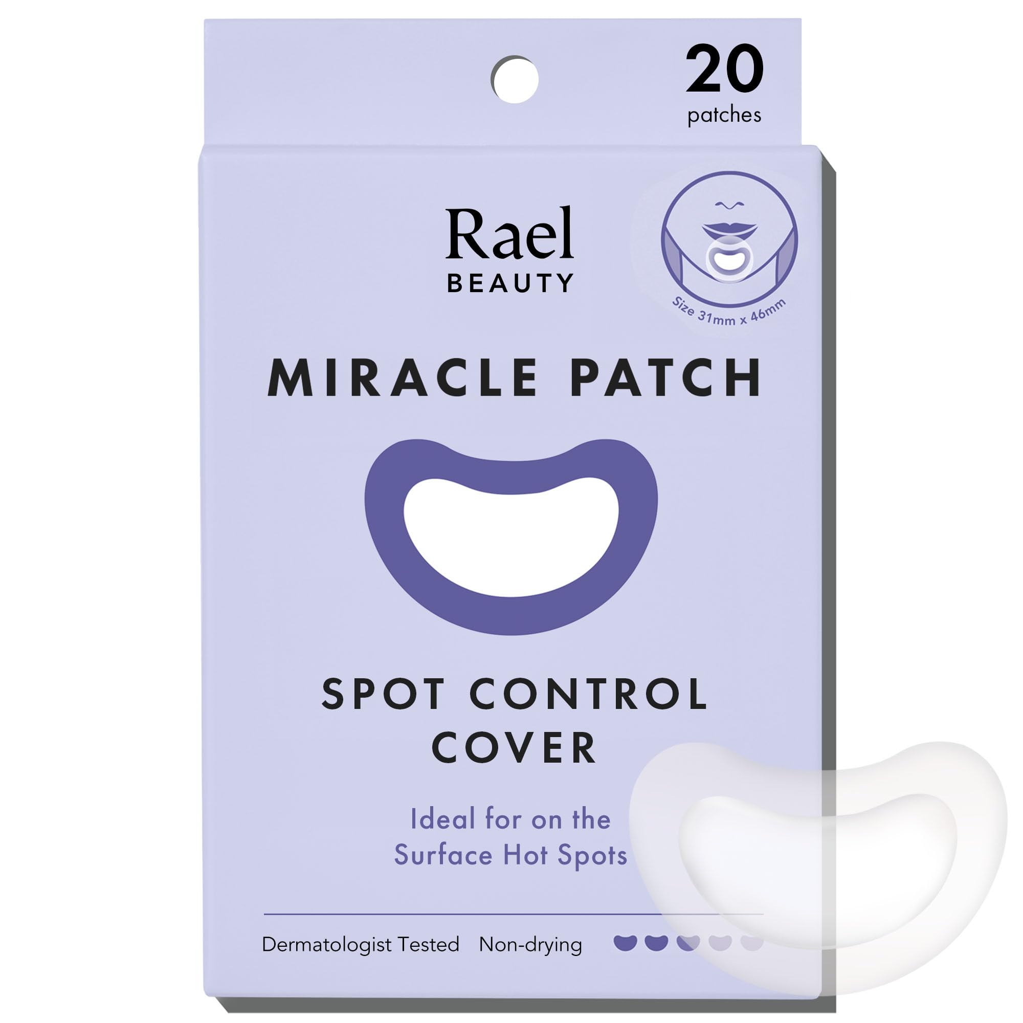Rael Miracle Spot Control Cover Hydrocolloid Strips Pimple - Product Imagery