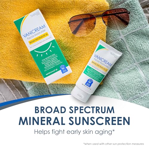 Vanicream Facial Moisturizer SPF 30 Zinc Oxide Mineral - Product Imagery