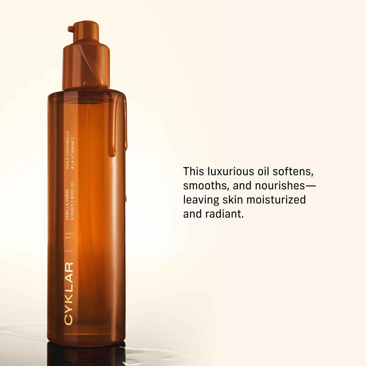 CYKLAR Vitamin C Body Oil for Women Men Vanilla Verve - CYKLAR Official Imagery - 5
