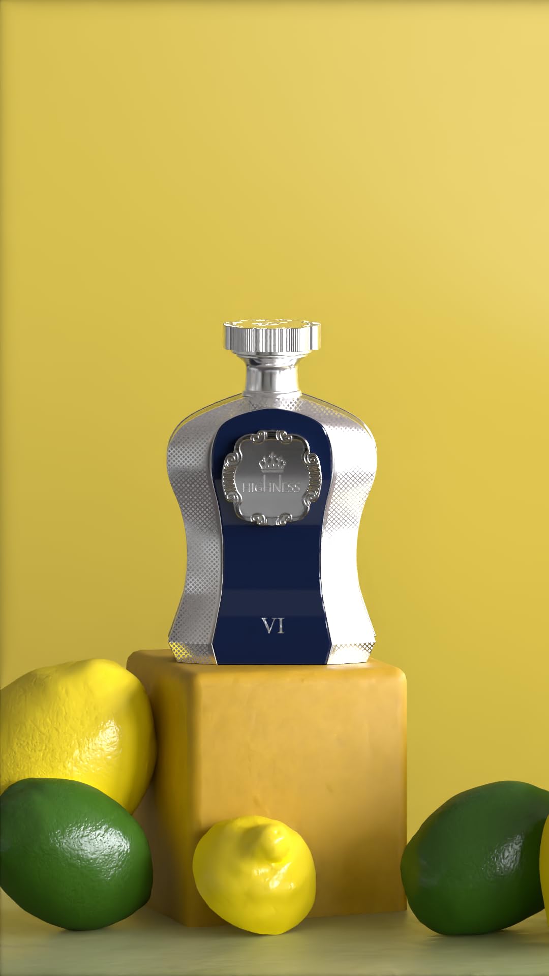 Afnan Highness Blue Luxury Unisex Eau De Parfum, 3.4 Fl. Oz – alternate angle