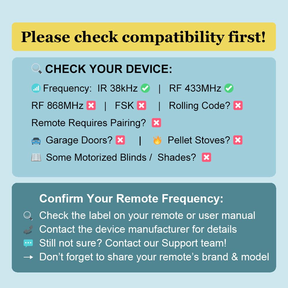 BroadLink RM4 pro IR and RF Universal Remote, All in One Hub Code Learning Wi-Fi Remote Control for TV Air Conditioner S