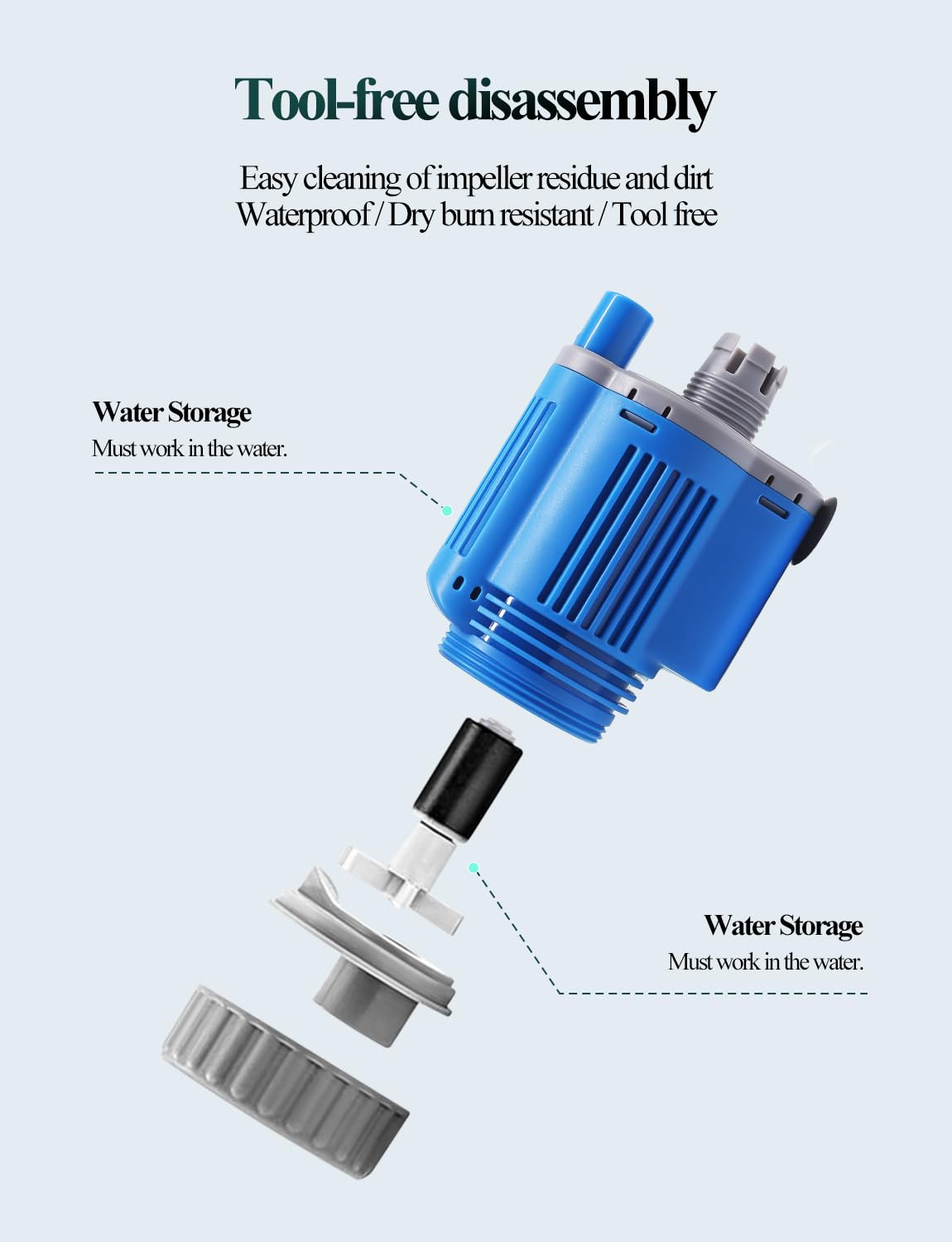 UPETTOOLS Aquarium Gravel Cleaner - Electric Automatic Removable Vacuum Water Changer Sand Algae Cleaner Filter Changer 