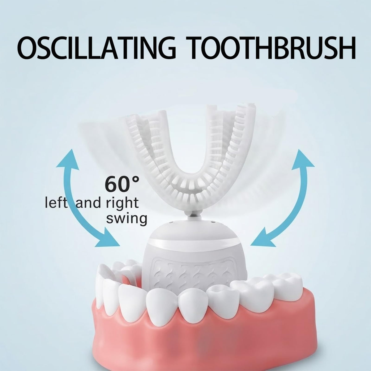 U Shaped Oscillating Ultrasonic Electric Toothbrush for - Magentak Official Imagery - 3