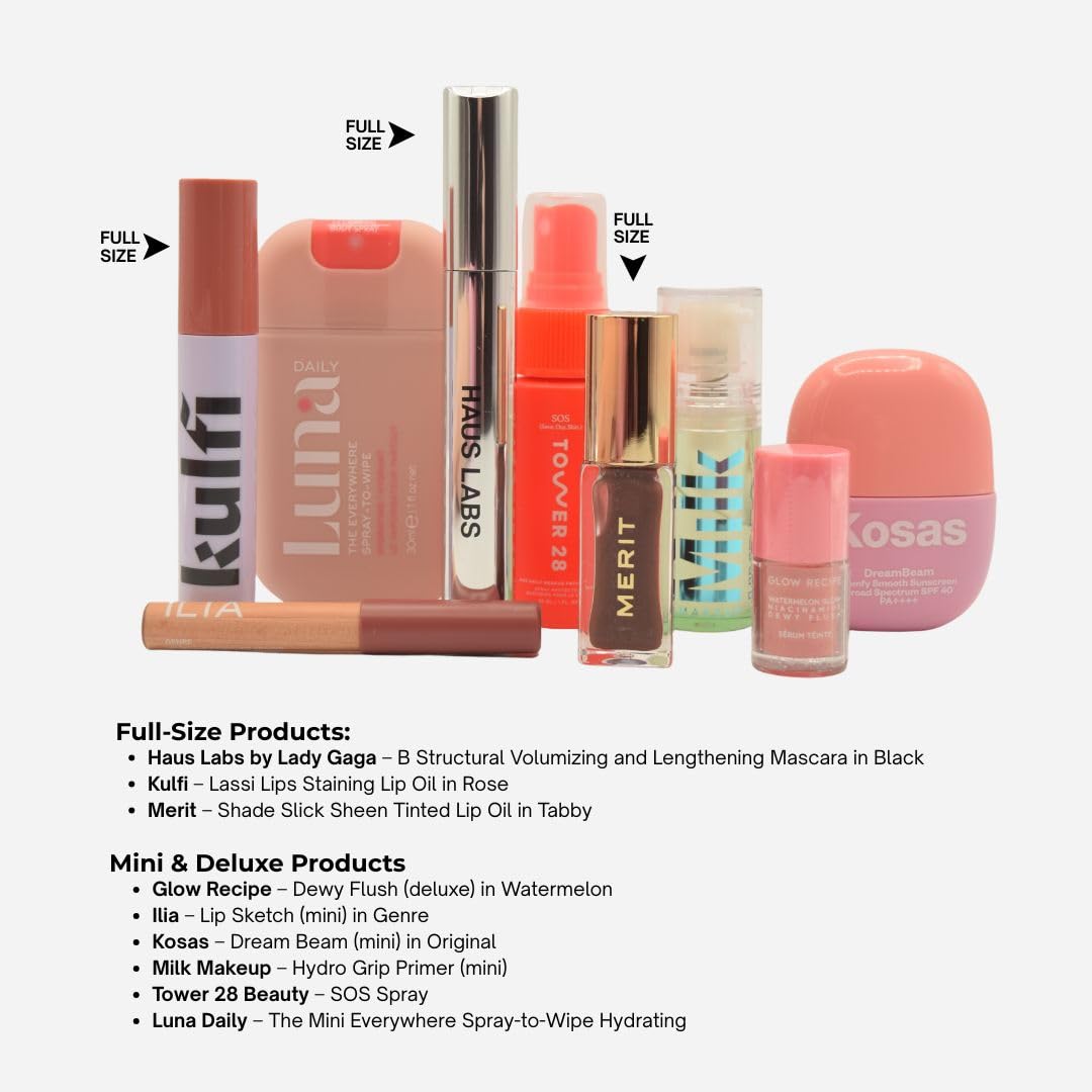 Sephora Cozy & Clean Makeup Holiday Gift Set – 9 Clean Beauty Essentials with Lip, Primer, Mascara & Skincare – packagin