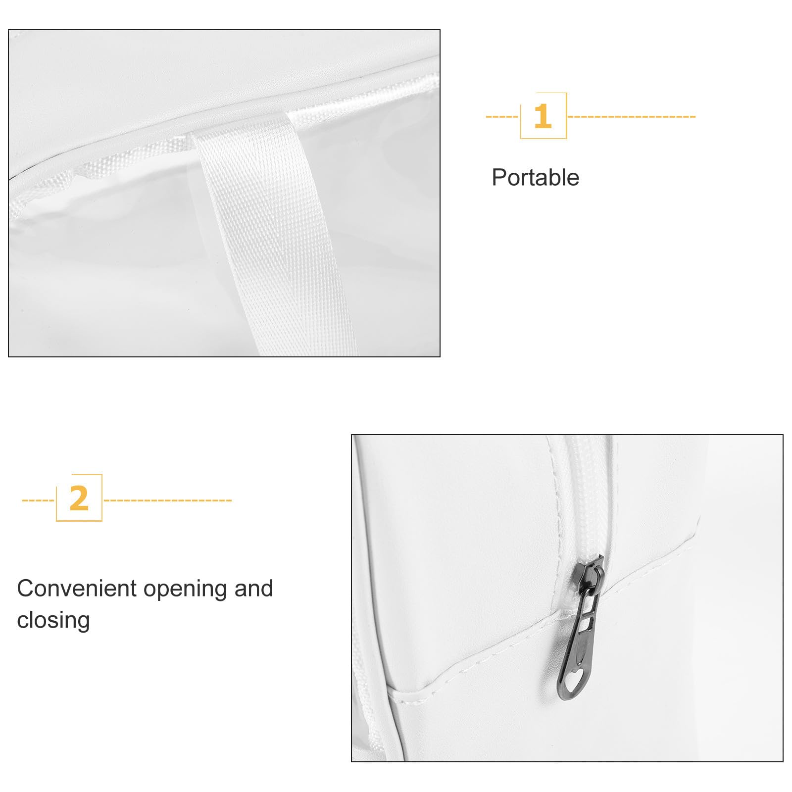 Zerodeko large waterproof cosmetic case with handle, travel makeup organizer and toiletry pouch for women, spacious and portable.