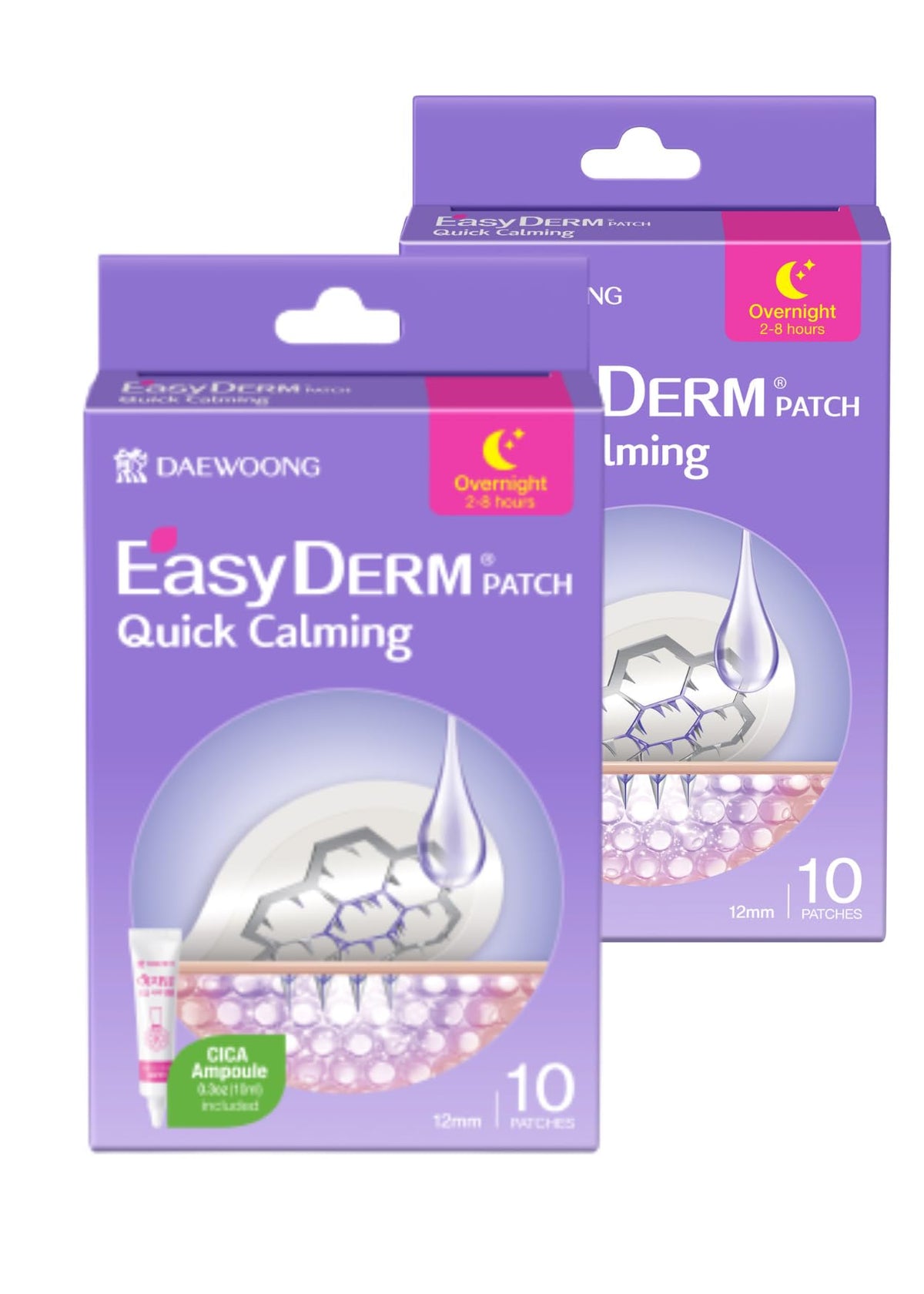 DWEasyDerm EasyDerm Quick(10ea) & Beauty(42ea) Pimple Patch Duo & Mini Cica Ampoule – full view, size 26 Count (Pack of 