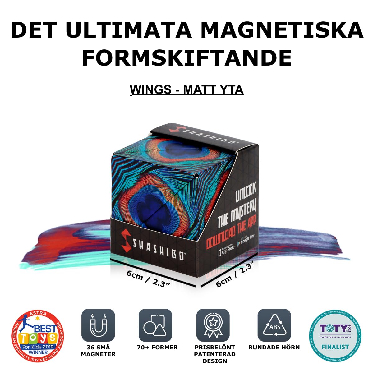 Shashibo DODECA Magnetic Puzzle Cube, Stress Relief Fidget Toy – close-up detail