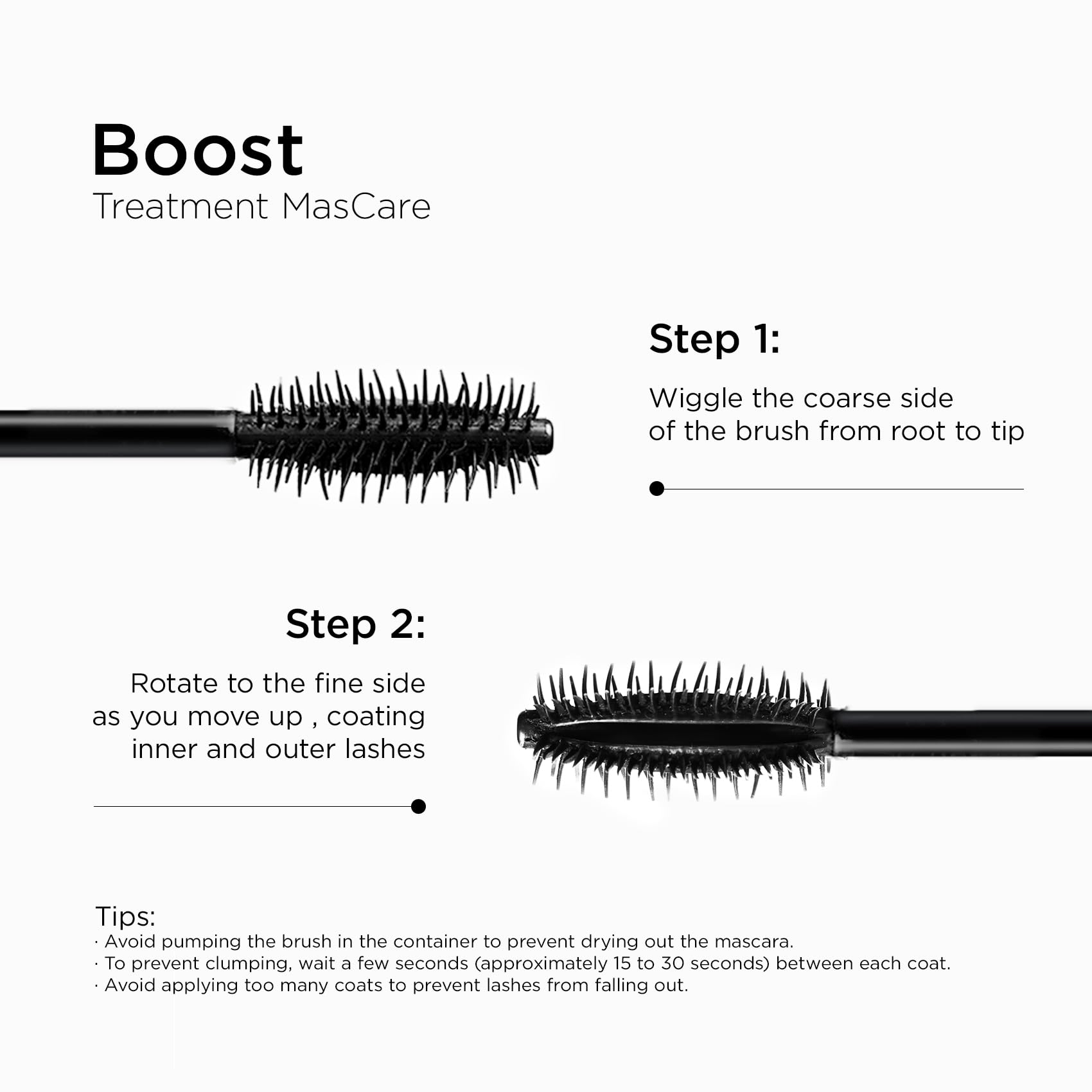 Lord & Berry Boost Treatment Mascara with lengthening, lifting, and strengthening formula for healthier, fuller lashes.