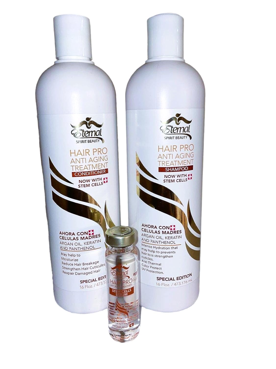 Vineen Eternal Hair Pro Anti Aging Treatment Shampoo and Conditioner Stem Cells Serum – product photo (Shampoo &amp; Con