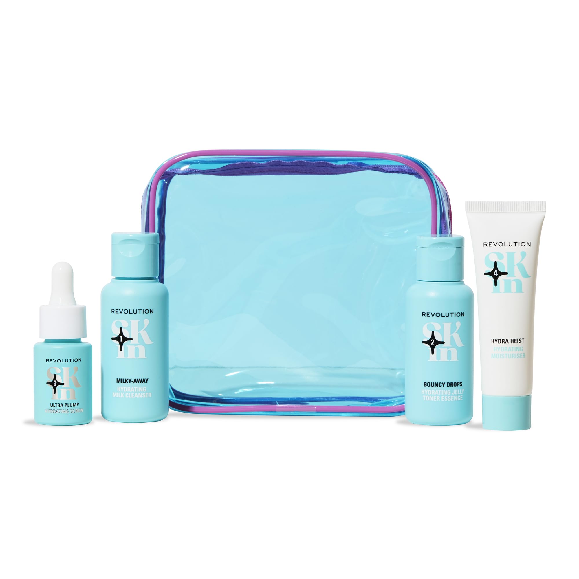 Revolution Skin Happy Hydrate 4 Step Starter Kit, 4 Mini Products - Product Imagery