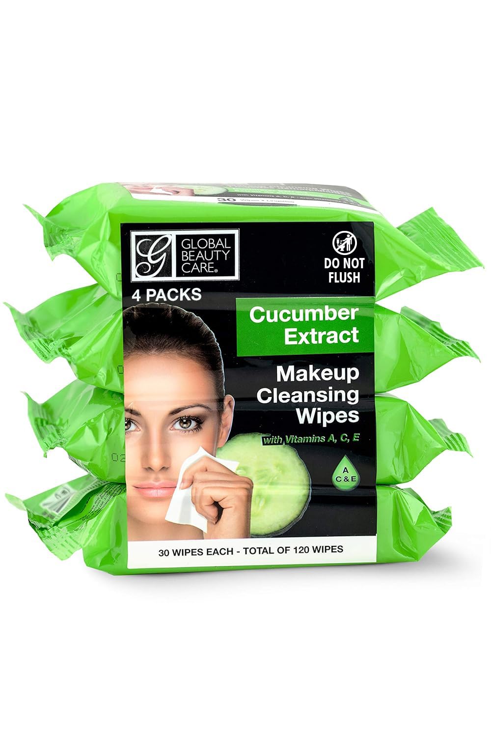 Global Beauty Care Cucumber Waterproof Makeup Remover Face - Product Imagery