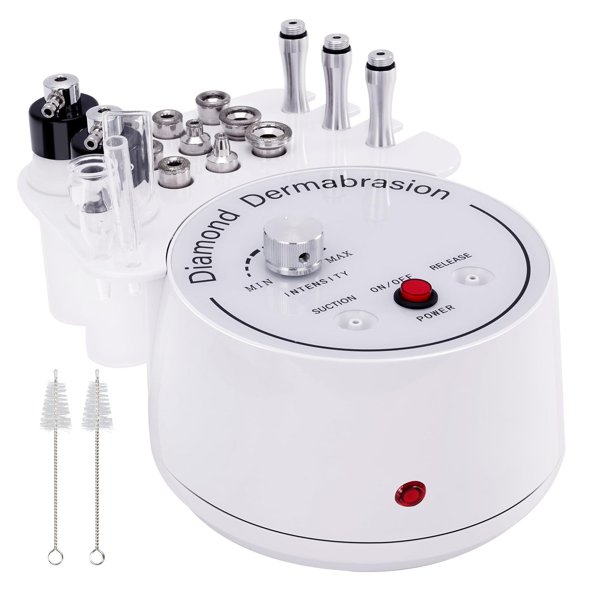 3 in 1 Diamond Micro DermaBrasion Machine, Mcwdoit Professional Dermabrasion Facial Skin Care Device with Wand, Spray Bo