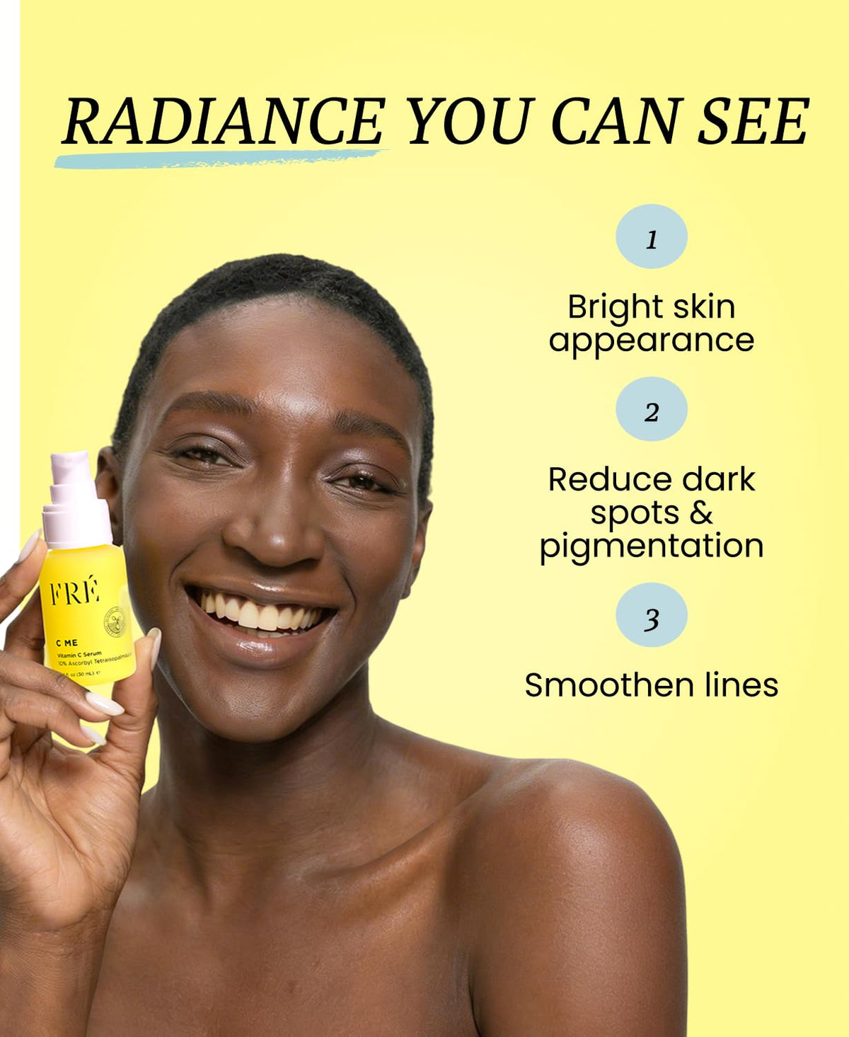 FR&Eacute; FRÉ C ME 10% Vitamin C Serum | Waterless Facial Formula | 1.01 fl oz Care – close-up detail