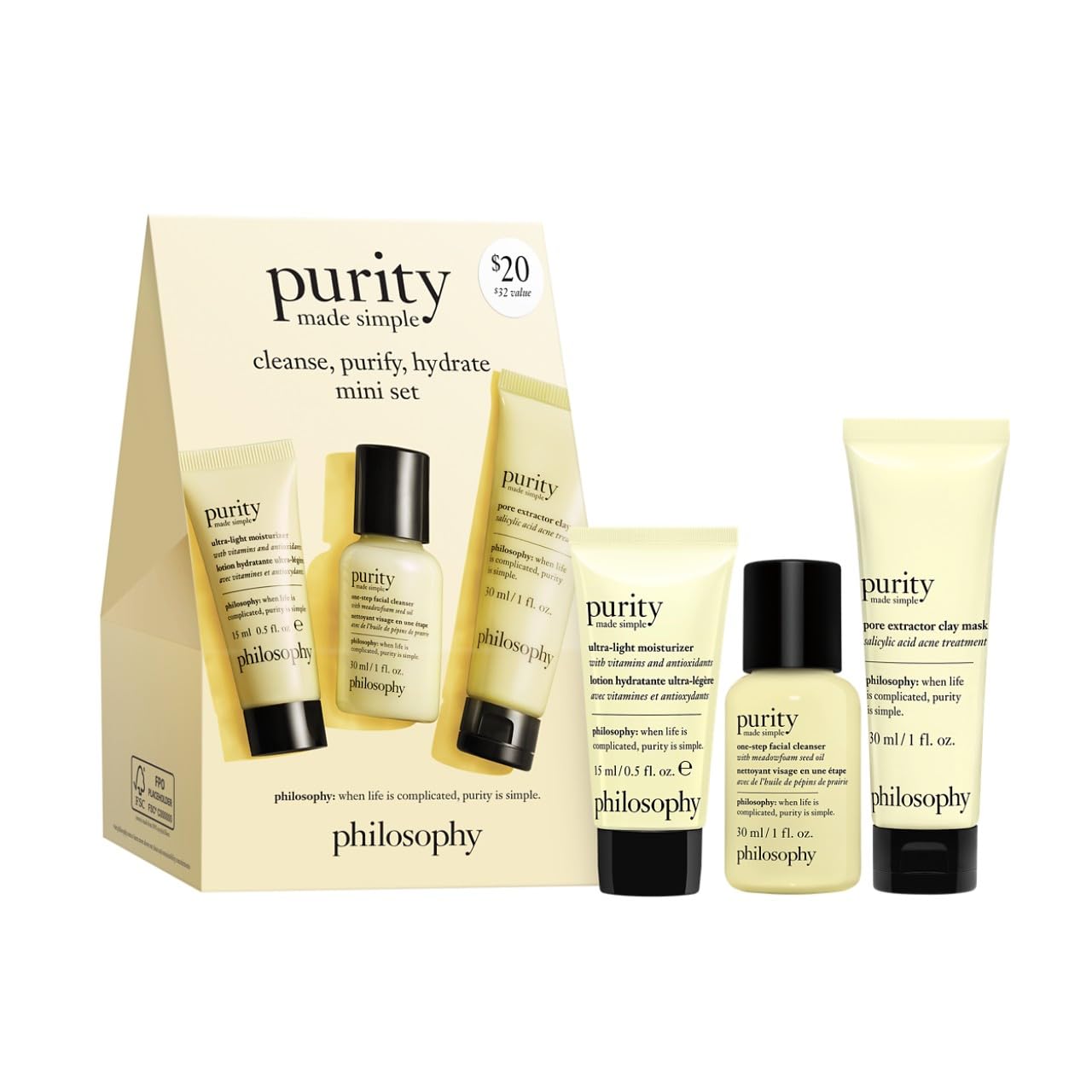 philosophy purity made simple one-step facial cleanser- with - Product Imagery