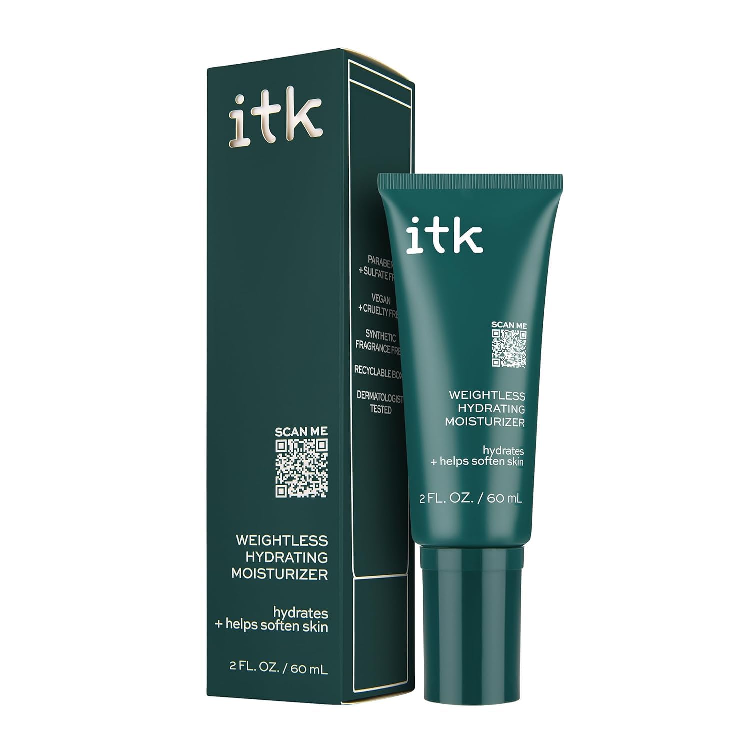 ITK Skincare Weightless Hydrating Face Moisturizer - Hydrates + - Product Imagery