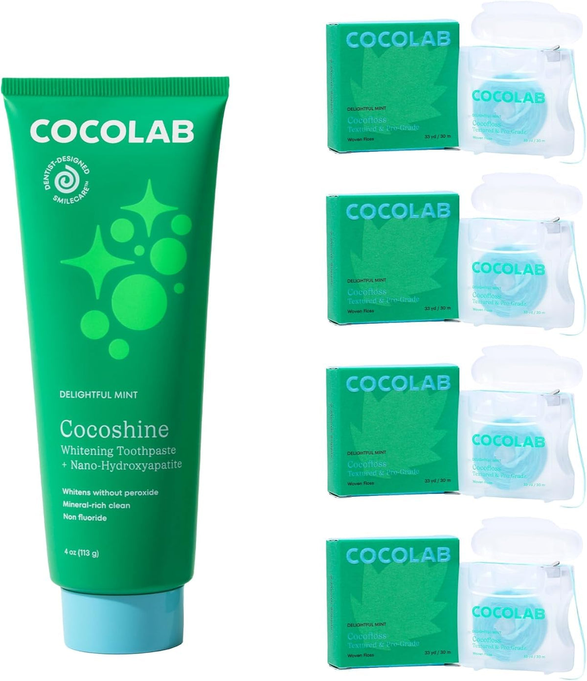 Cocolab Cocofloss Oral Care Set 4 Spools Dental Floss 1 - Cocolab Official Imagery - 1