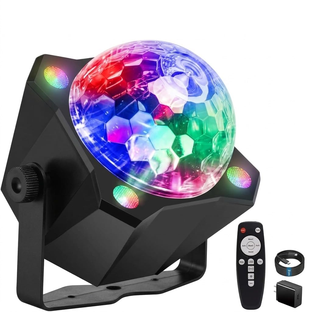 XINGCHAOMING Party Lights Disco Ball Light, LED 6 Color
