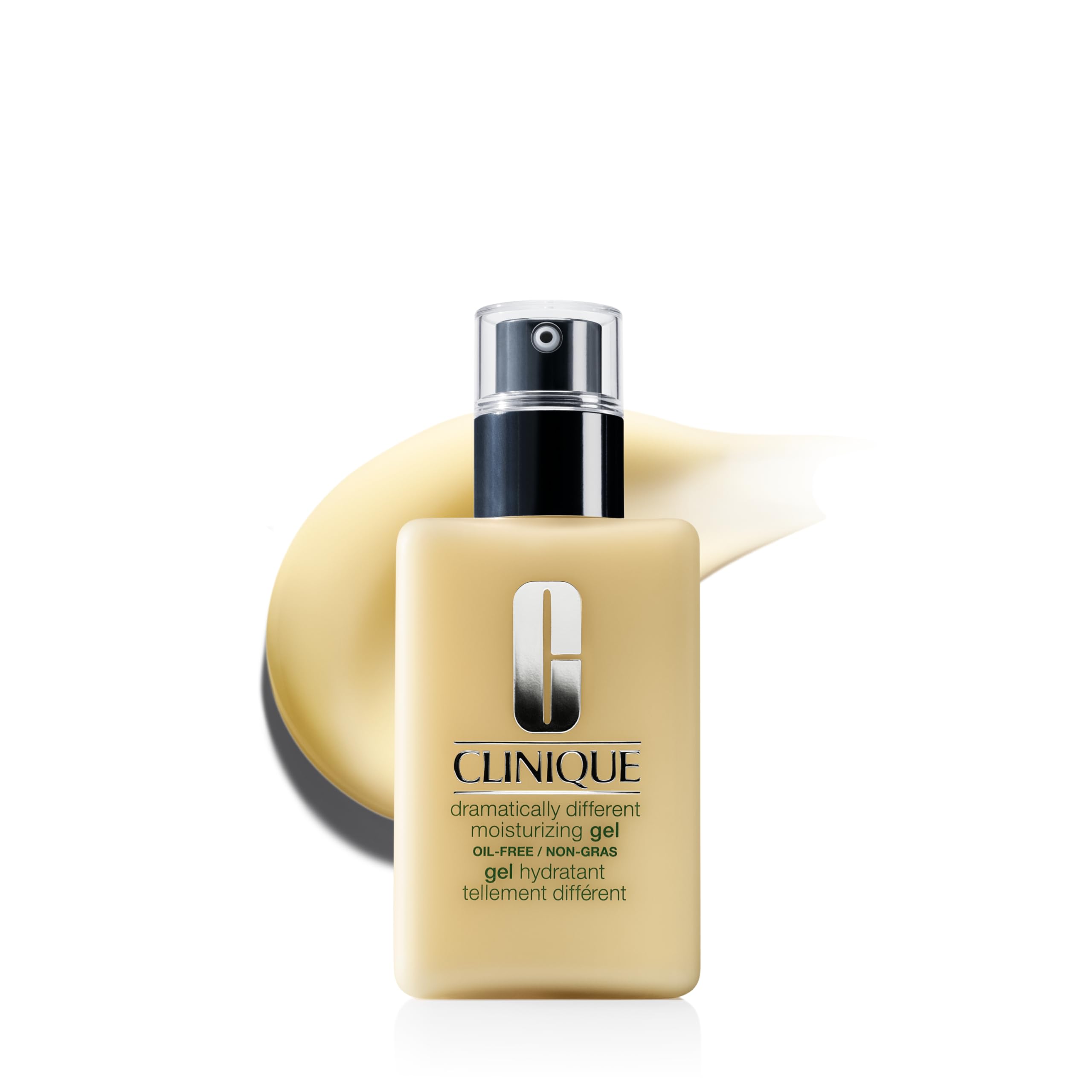 Clinique Dramatically Different Moisturizing Gel in 6.7 oz bottle, oil-free face moisturizer for combination to oily skin.