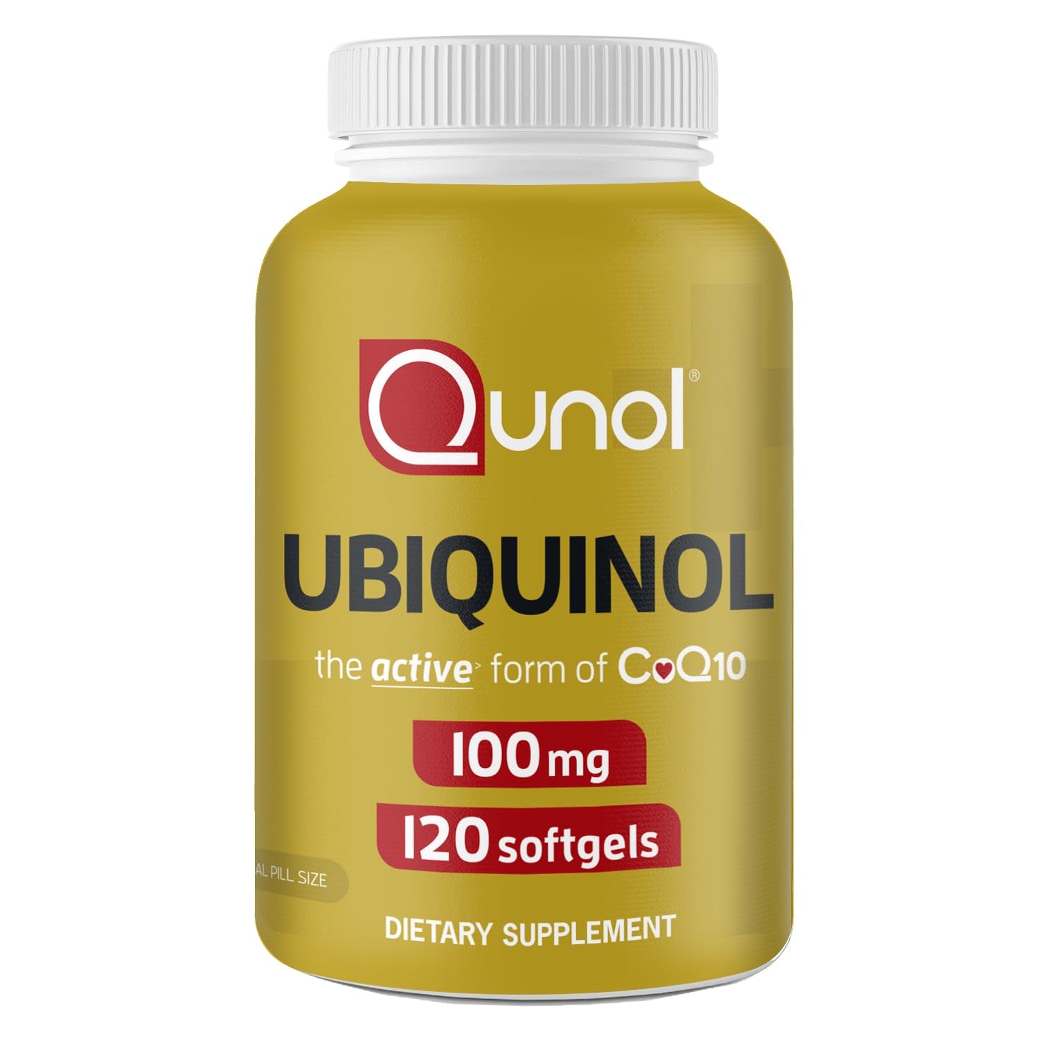 Qunol Ubiquinol 100mg, Powerful Antioxidant for Heart Health, - Product Imagery