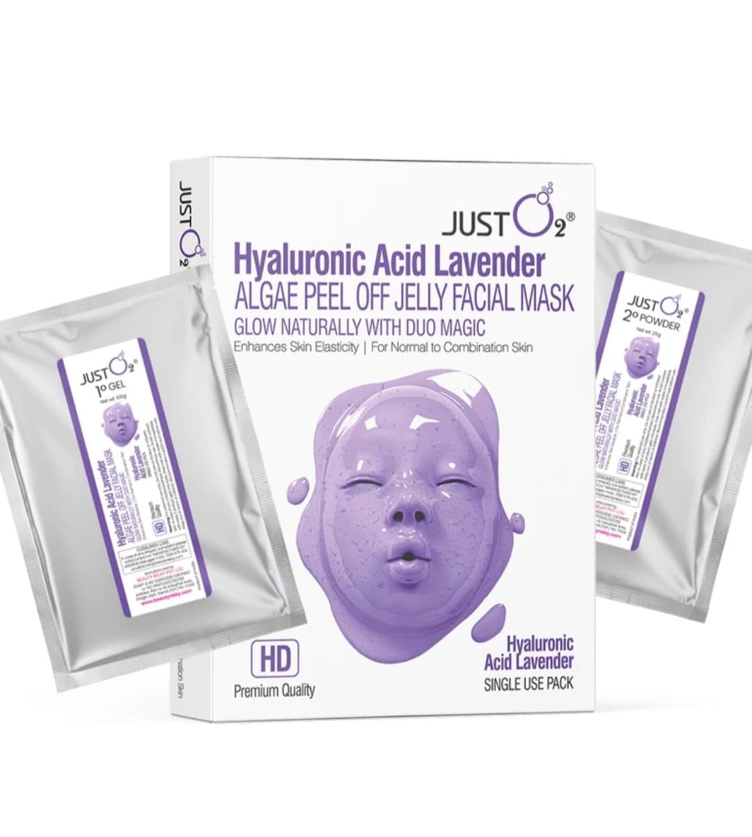 TIK TOK Viral Hyaluronic acid lavender Bio Collagen Peel Off - Product Imagery